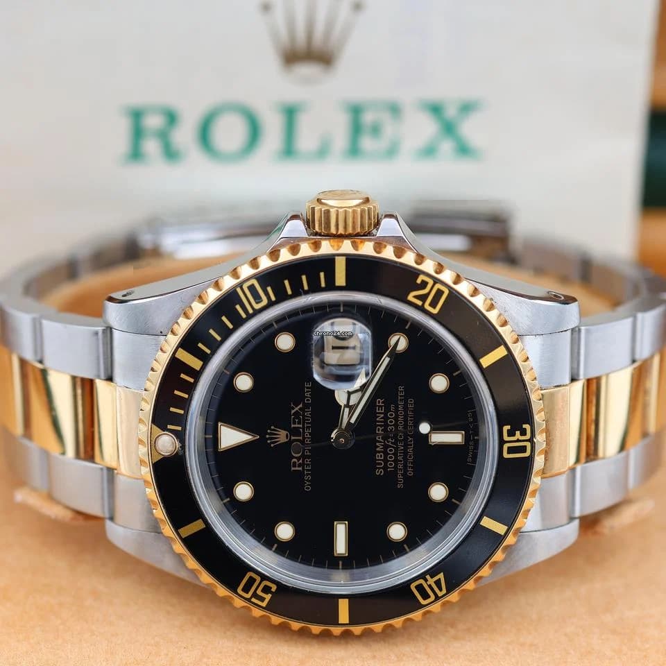Rolex Submariner Date ref. 16613LN Steel/Gold - Full Set - Thumbnail 2