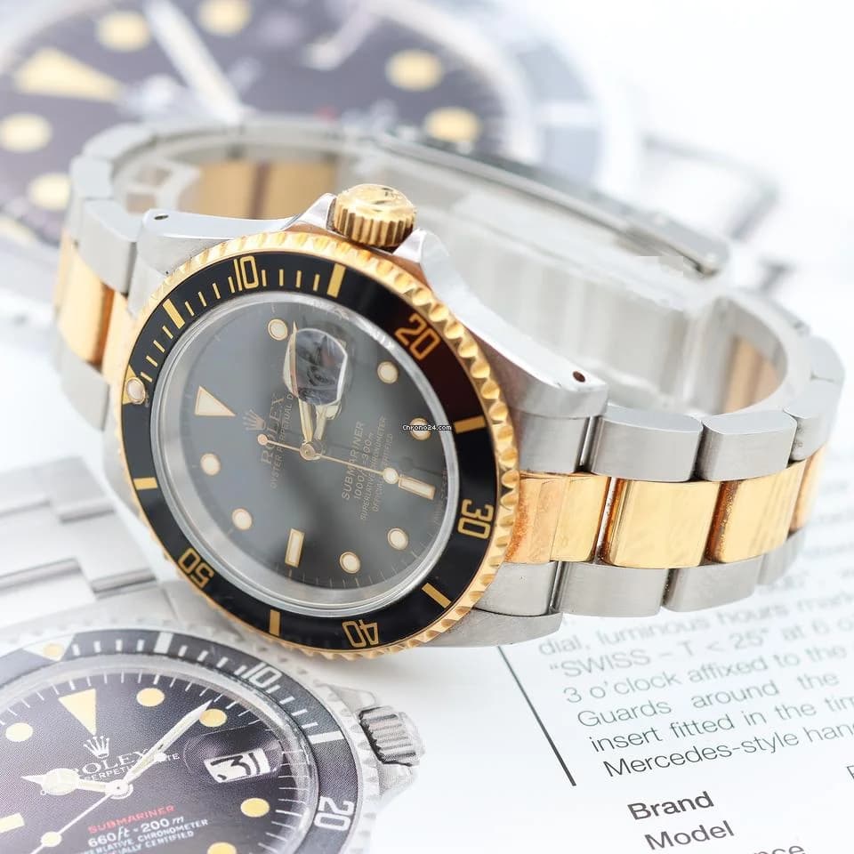 Rolex Submariner Date ref. 16613LN Steel/Gold - Full Set - Thumbnail 4