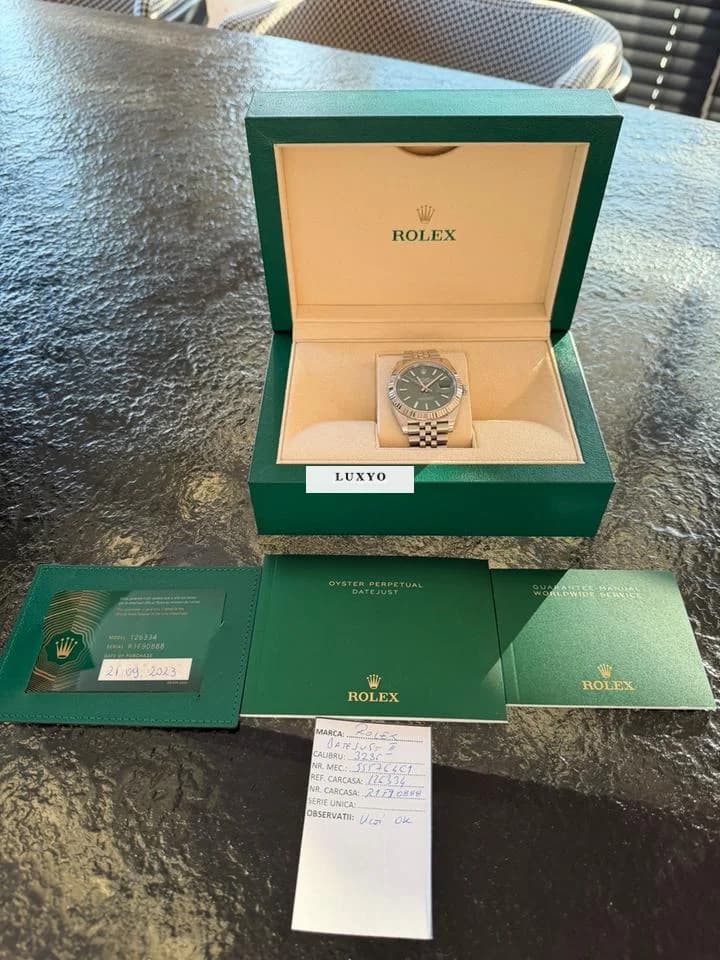 Rolex Datejust 41 Rolex Datejust 41 Green Dial Full Set - Thumbnail 8