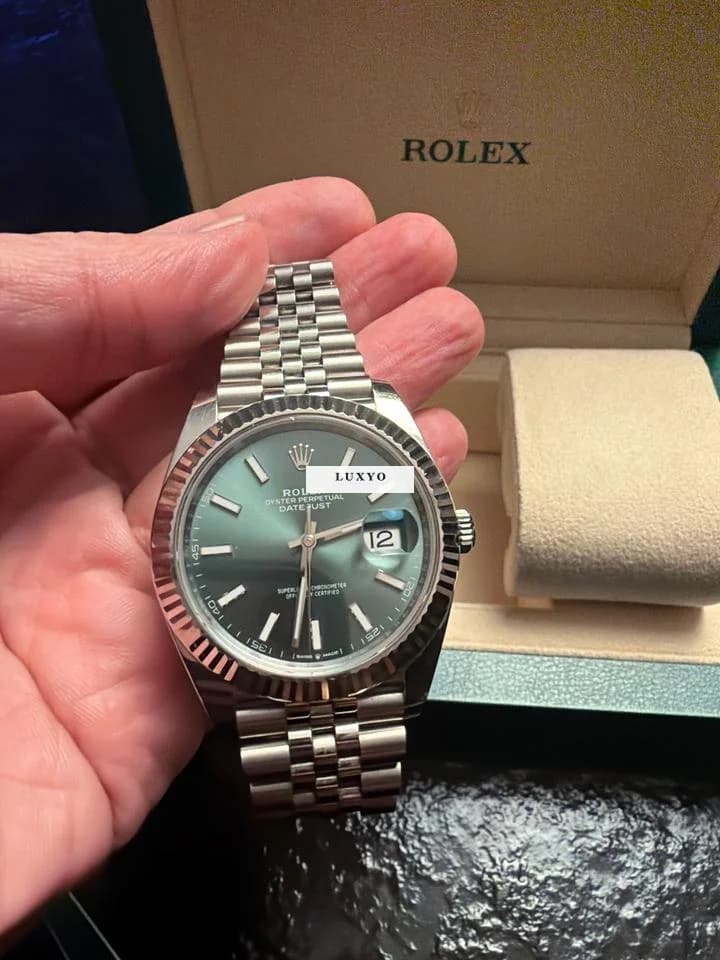 Rolex Datejust 41 Rolex Datejust 41 Green Dial Full Set - Thumbnail 10
