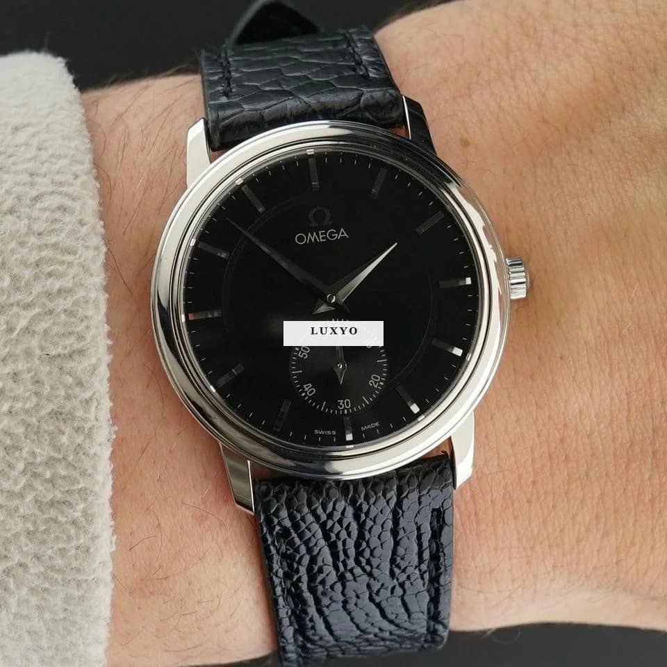 Omega Vintage Omega De Ville Prestige Black dial Manual Wind 125.0050 - 34,5mm - 1993 - Thumbnail 2