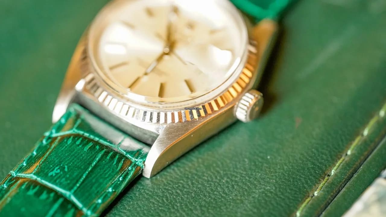 Rolex Day-Date 36 1803 No lume Pie Pan 18K White Gold - Thumbnail 12