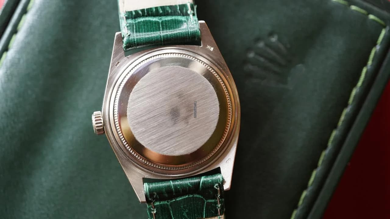 Rolex Day-Date 36 1803 No lume Pie Pan 18K White Gold - Thumbnail 4