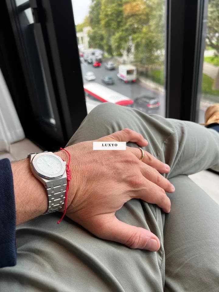 Audemars Piguet Royal Oak Ref. 14790ST White Tapisserie Dial / Mint Condition - Thumbnail 8