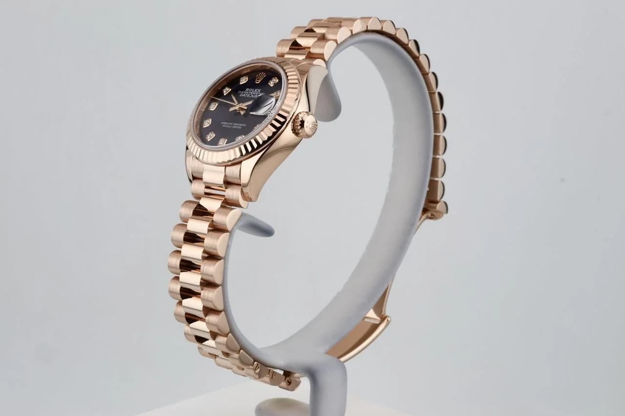 Rolex Datejust Lady 28mm - Aubergine Diamond Dial - Presidental Bracelet - 279175 2020 - Thumbnail 2