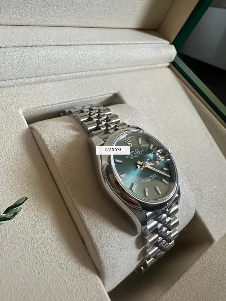 Rolex Datejust 31 Rolex Datejust 31 Green Dial 2025 Full Set – Like New - Image 1