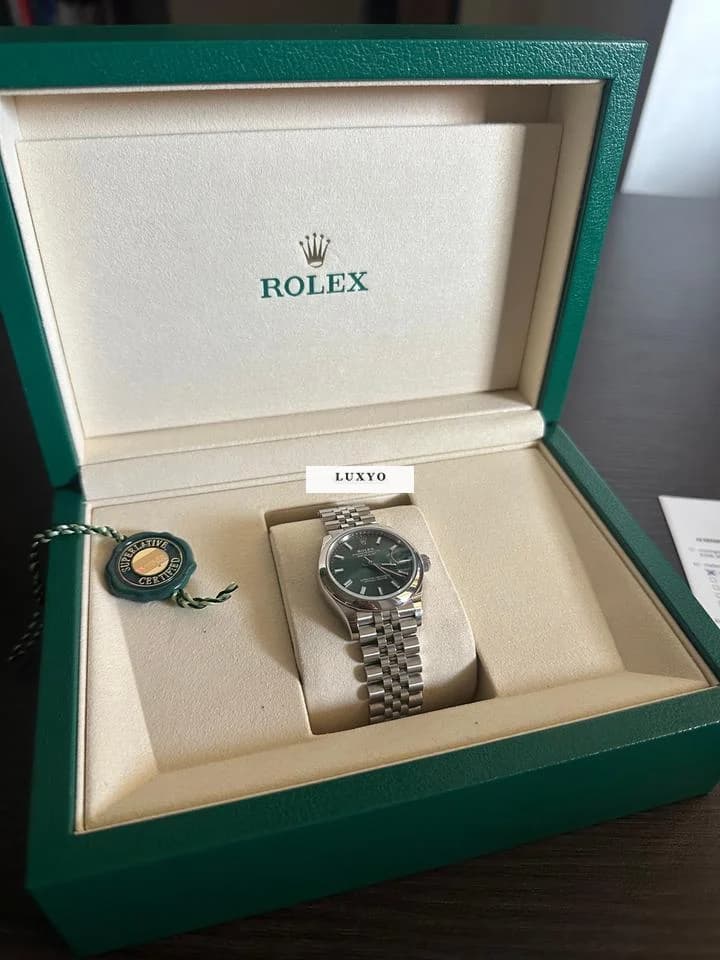 Rolex Datejust 31 Rolex Datejust 31 Green Dial 2025 Full Set – Like New - Thumbnail 3