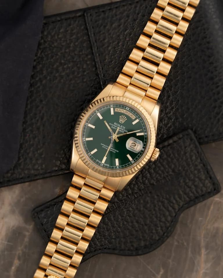 Rolex Day-Date "President" ref 118238, 2001, Full Set, Green Dial - Thumbnail 3