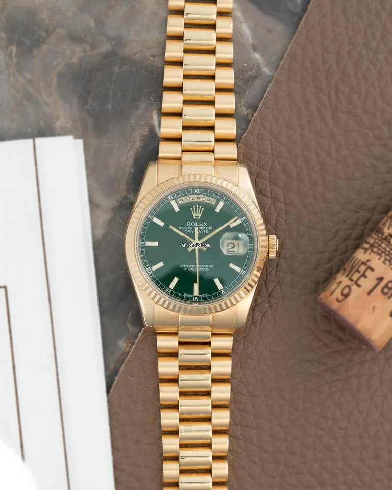 Rolex Day-Date "President" ref 118238, 2001, Full Set, Green Dial - Thumbnail 6