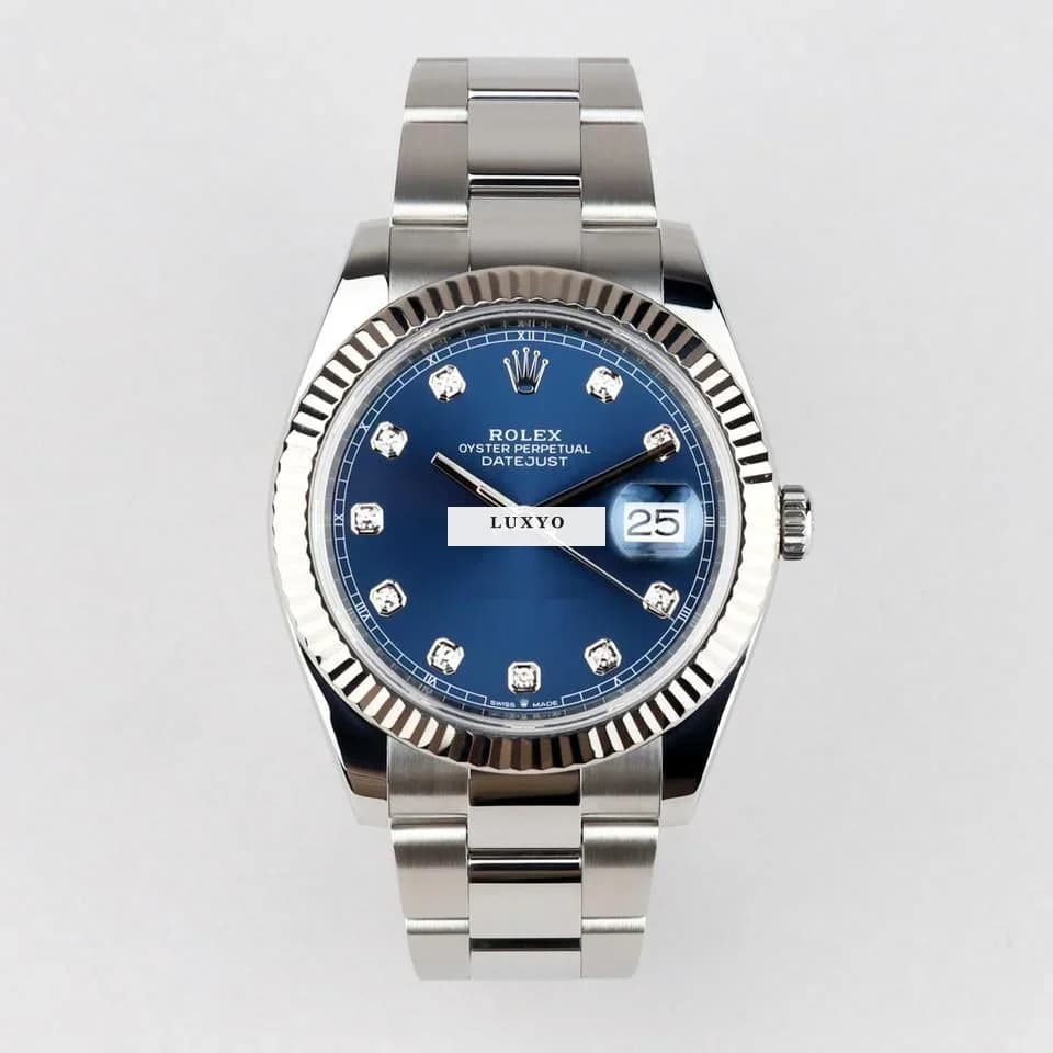 Rolex Datejust 41 Oyster Blue Diamond Dial Service 2026 - Image 1