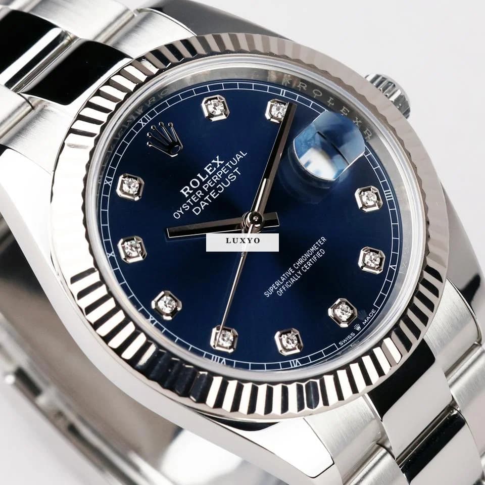 Rolex Datejust 41 Oyster Blue Diamond Dial Service 2026 - Thumbnail 3