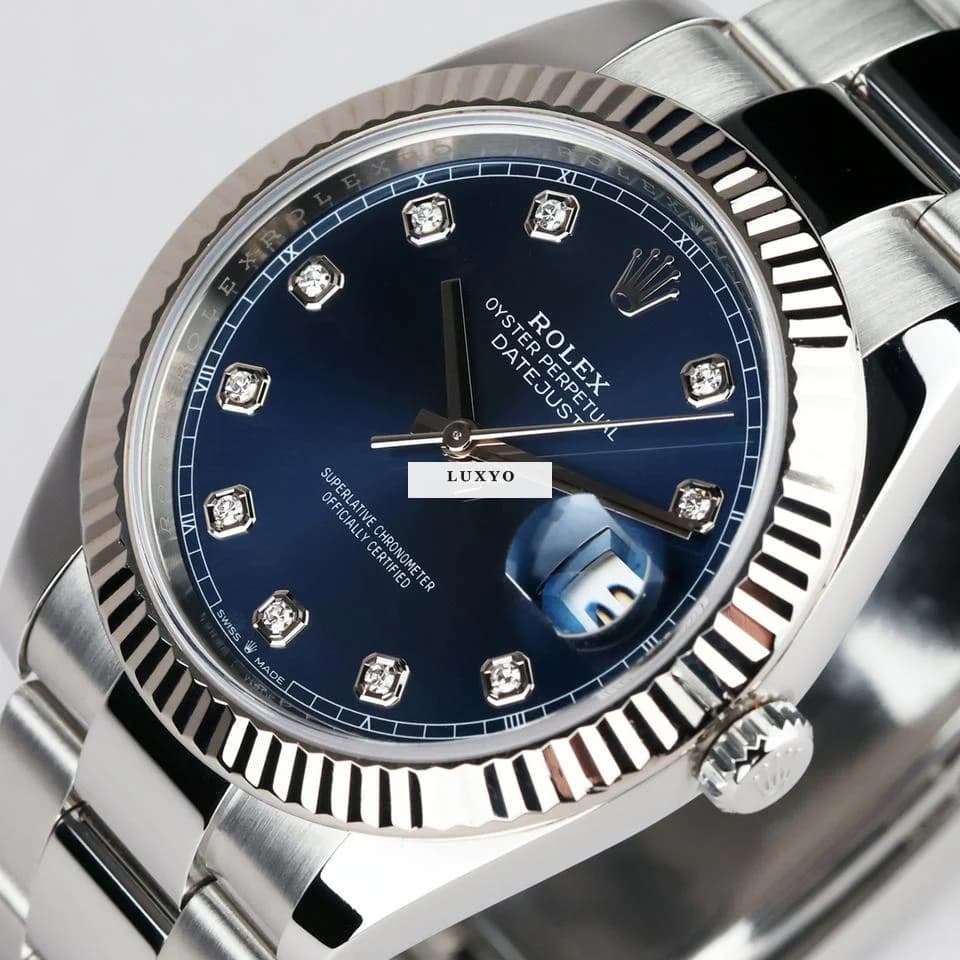 Rolex Datejust 41 Oyster Blue Diamond Dial Service 2026 - Thumbnail 5