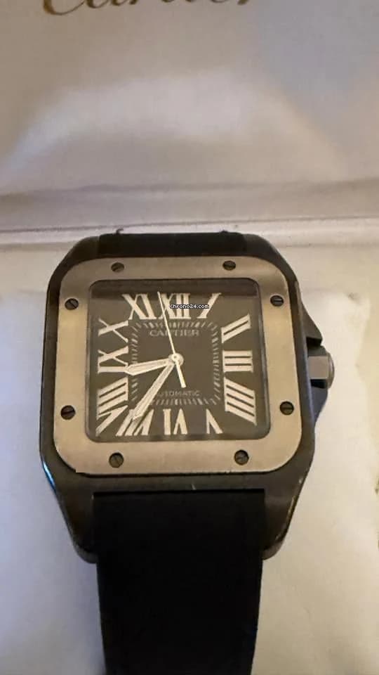 Cartier Santos 100 Serviced August 2025, service documents and box - Thumbnail 2