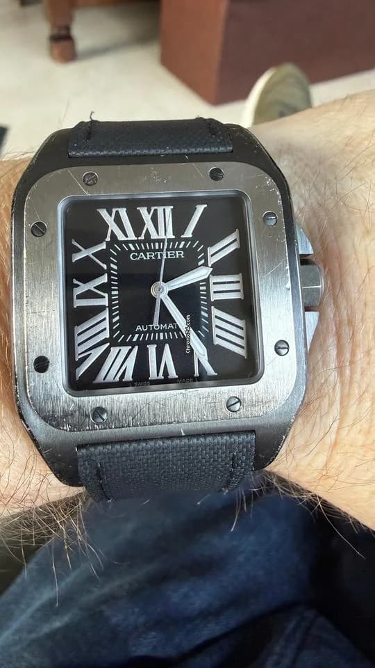 Cartier Santos 100 Serviced August 2025, service documents and box - Thumbnail 12