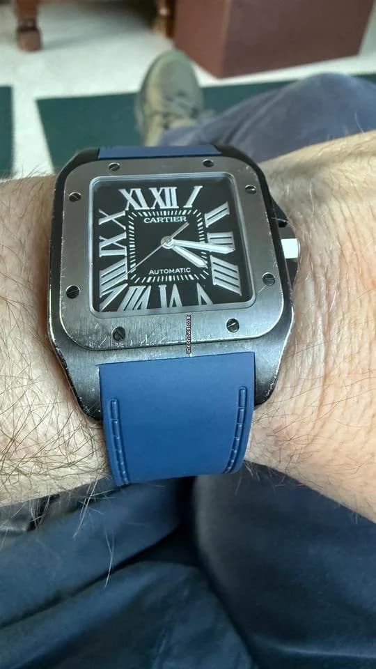 Cartier Santos 100 Serviced August 2025, service documents and box - Thumbnail 15