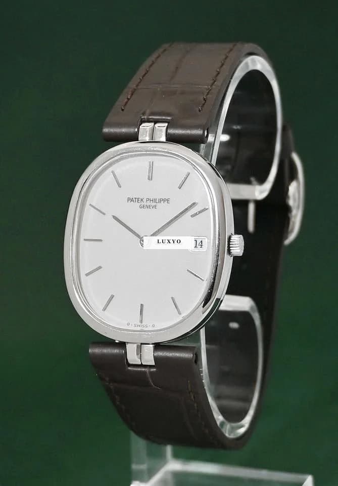 Patek Philippe Ellipse 3930 Very Rare Stainless Steel Cal E23C Date Sigma Dial - Thumbnail 2