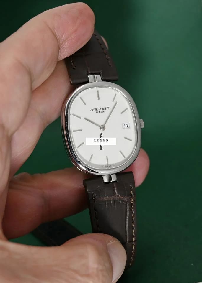 Patek Philippe Ellipse 3930 Very Rare Stainless Steel Cal E23C Date Sigma Dial - Thumbnail 11