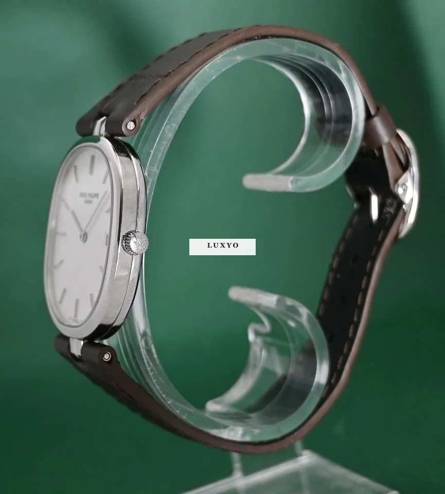 Patek Philippe Ellipse 3930 Very Rare Stainless Steel Cal E23C Date Sigma Dial - Thumbnail 4