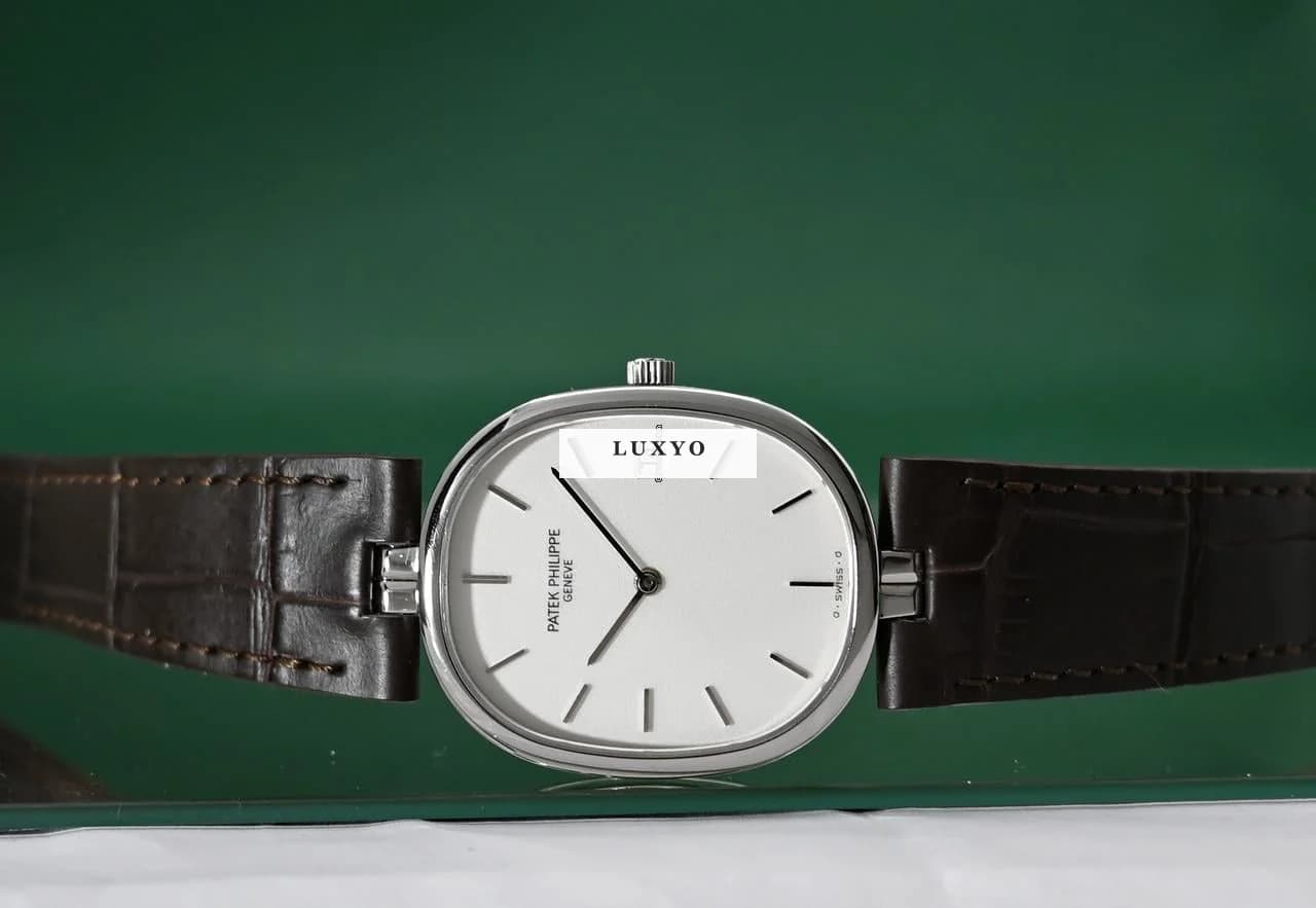 Patek Philippe Ellipse 3930 Very Rare Stainless Steel Cal E23C Date Sigma Dial - Thumbnail 7