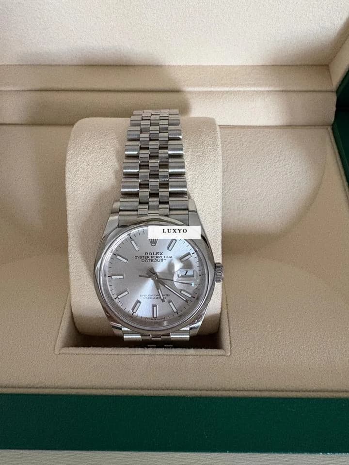 Rolex Datejust 36 Rolex Datejust 36, getragen, super Zustand, Full Set - Thumbnail 2