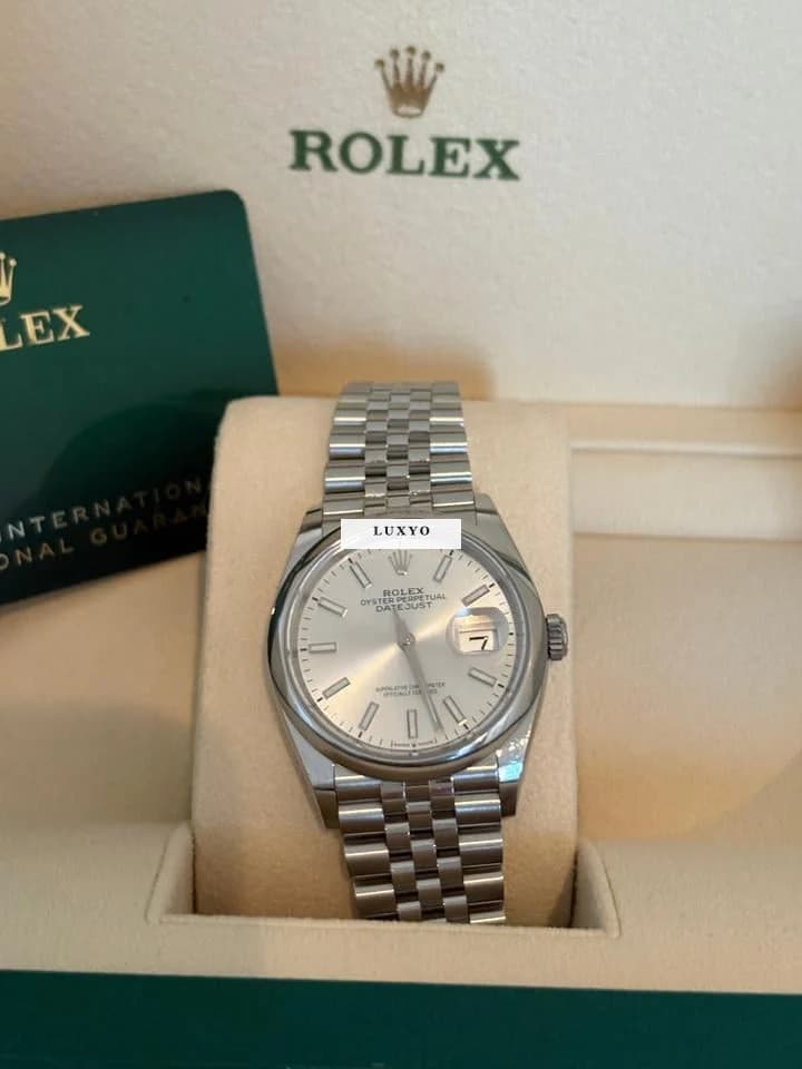 Rolex Datejust 36 Rolex Datejust 36, getragen, super Zustand, Full Set - Thumbnail 6