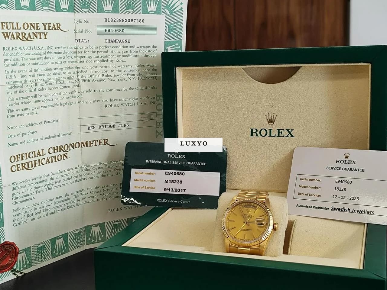 Rolex Day-Date "President" full set - Image 1