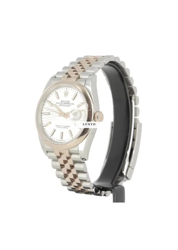 Rolex Datejust 36 126201 - Jubilee - Rose Gold/Steel -  Smooth Bezel - Thumbnail 3