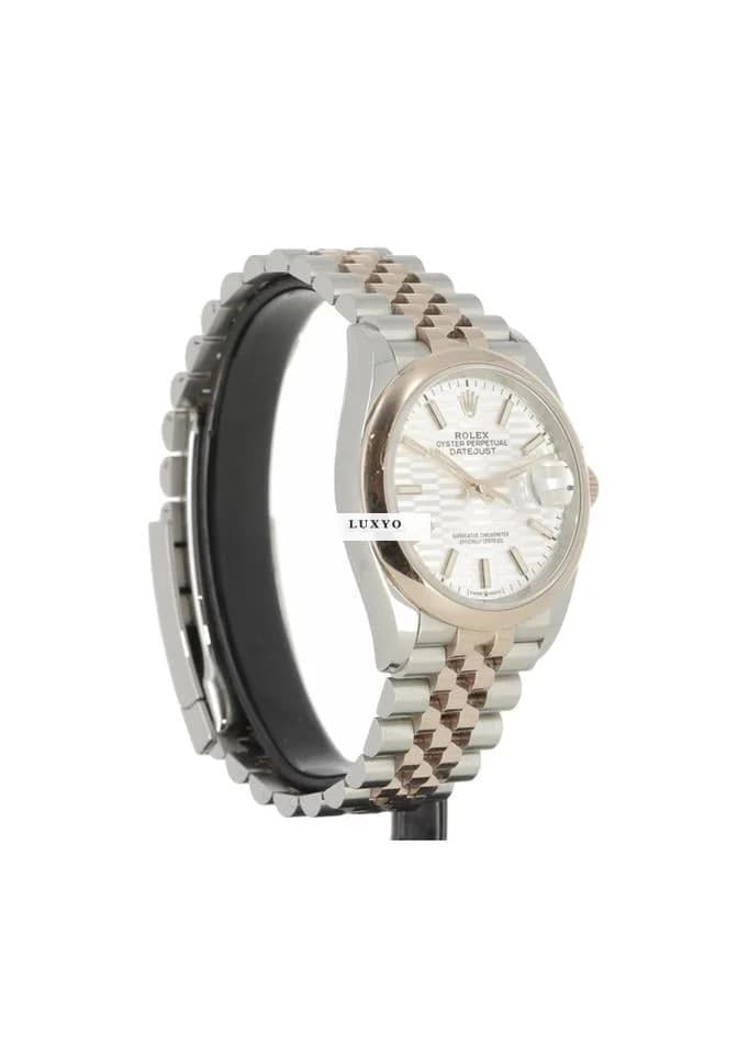 Rolex Datejust 36 126201 - Jubilee - Rose Gold/Steel -  Smooth Bezel - Thumbnail 4