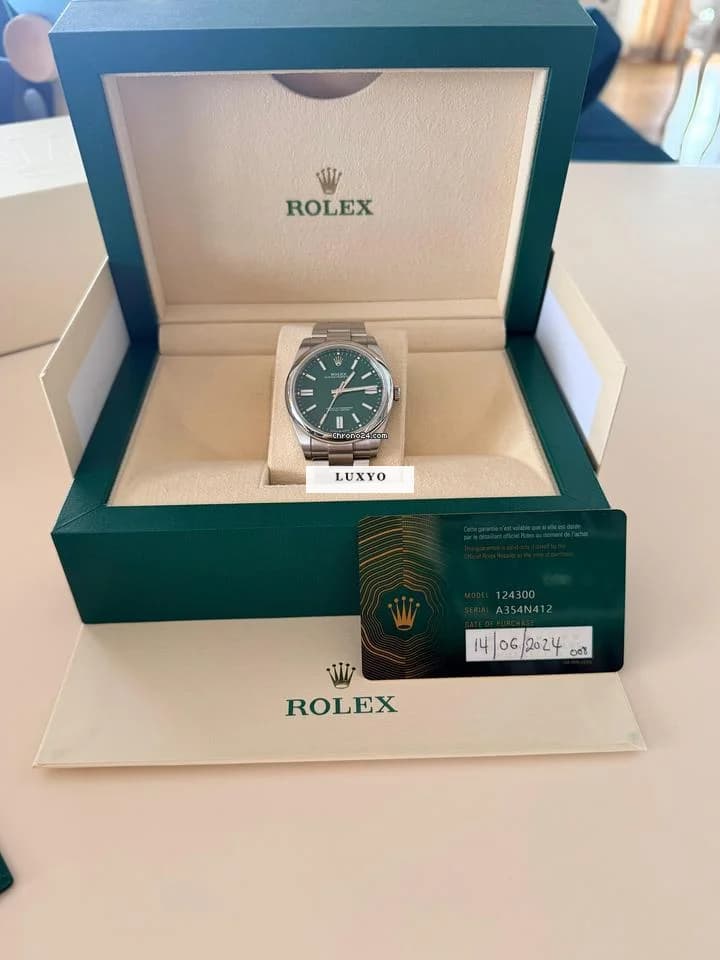 Rolex Oyster Perpetual 41 full set cutie ,card - Thumbnail 2