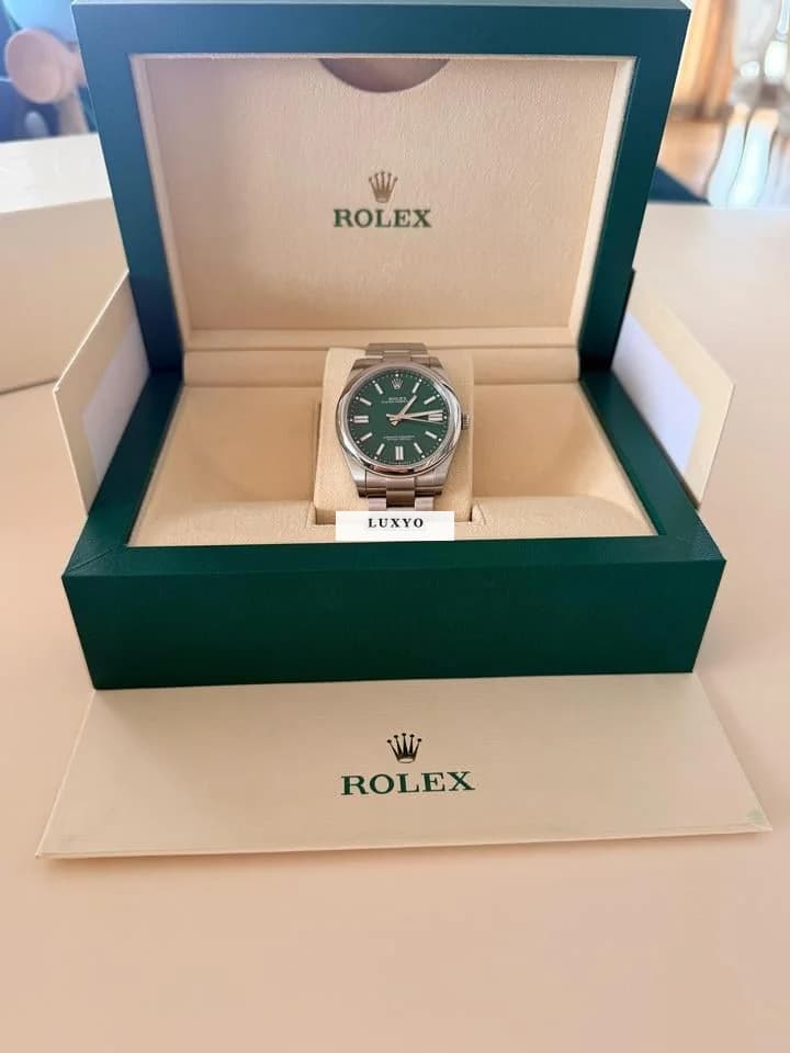 Rolex Oyster Perpetual 41 full set cutie ,card - Thumbnail 3