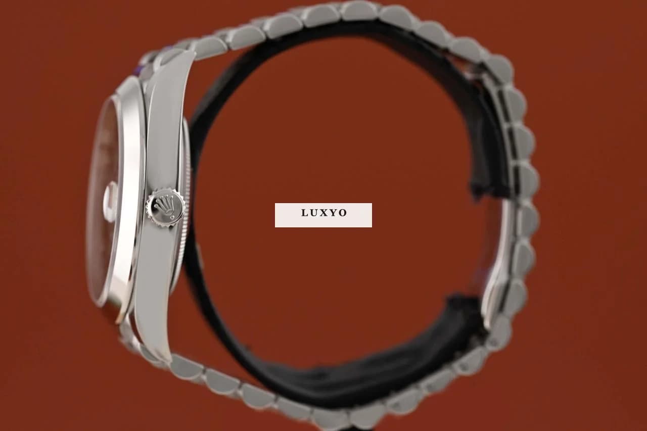 Rolex Day-Date 40 Platin Olive - LC100 08/2022 - Neuwertig - Full Set - Thumbnail 7