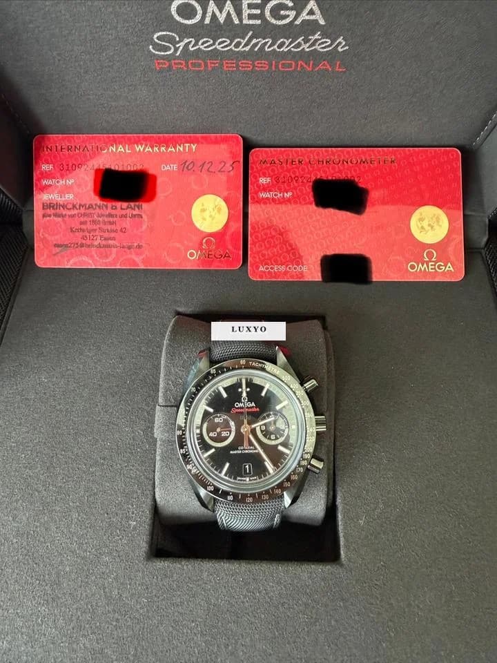 Omega Dark Side Of The Moon Speedmaster Full set , Neu - Thumbnail 3