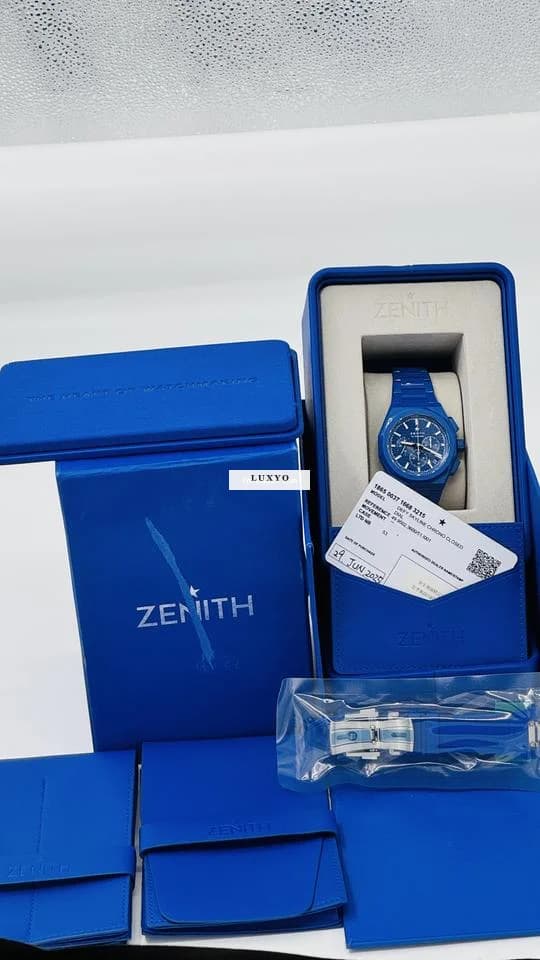Zenith Skyline Chronograph 160th Anniversary Edition Defy with card & box - Thumbnail 15