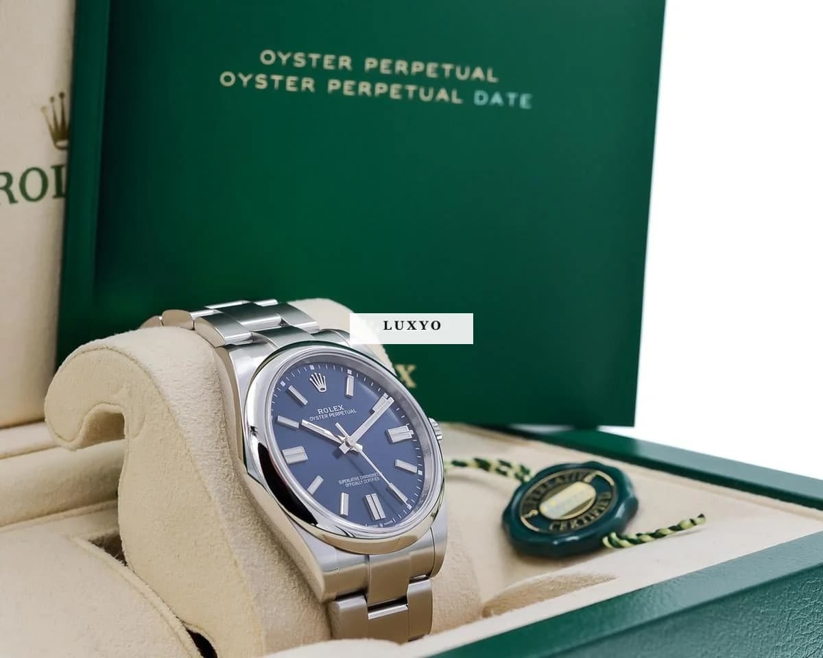 Rolex Oyster Perpetual 41 Blue Dial I 41mm I Box & Papers - Thumbnail 11