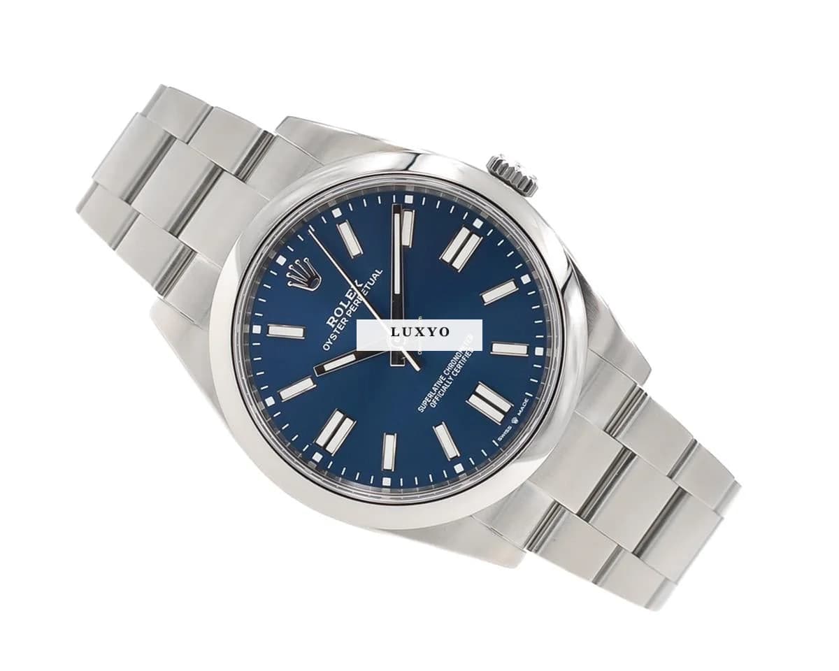 Rolex Oyster Perpetual 41 Blue Dial I 41mm I Box & Papers - Thumbnail 3