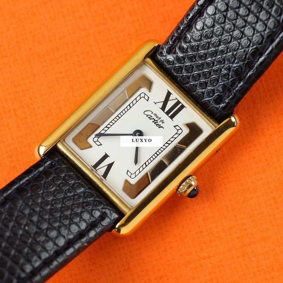 Cartier Tank Vermeil White Trinity Dial - Image 1