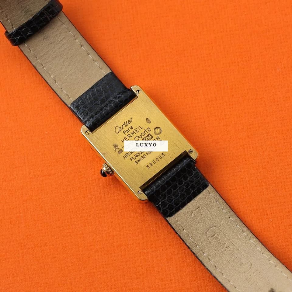 Cartier Tank Vermeil White Trinity Dial - Thumbnail 9