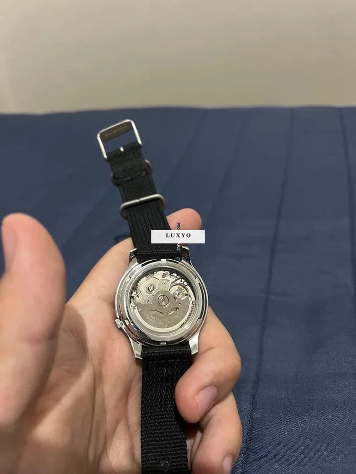Seiko Leather Strap Men's Watch 5 Military Automatic Seiko 5 Automatic - Thumbnail 4