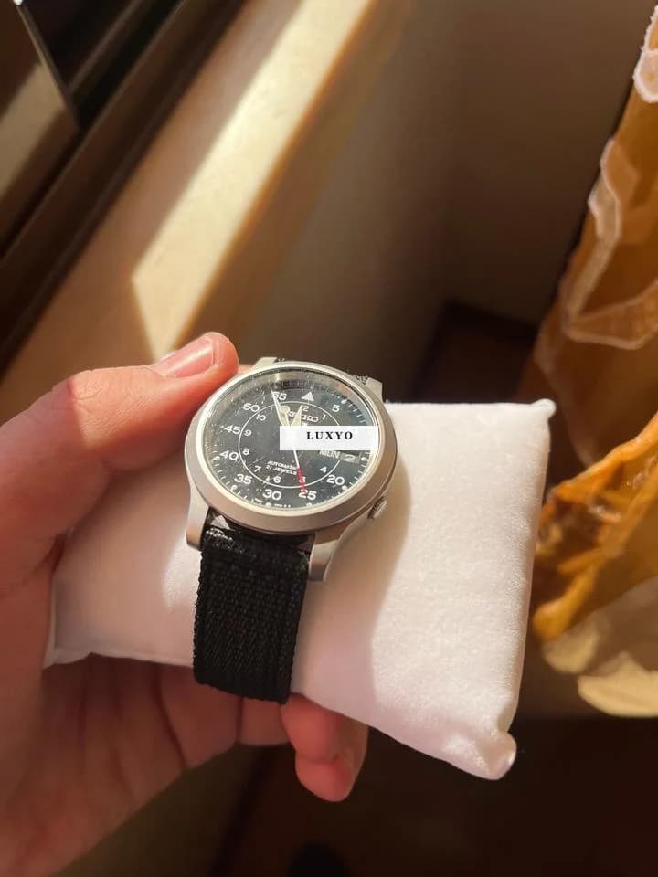 Seiko Leather Strap Men's Watch 5 Military Automatic Seiko 5 Automatic - Thumbnail 8