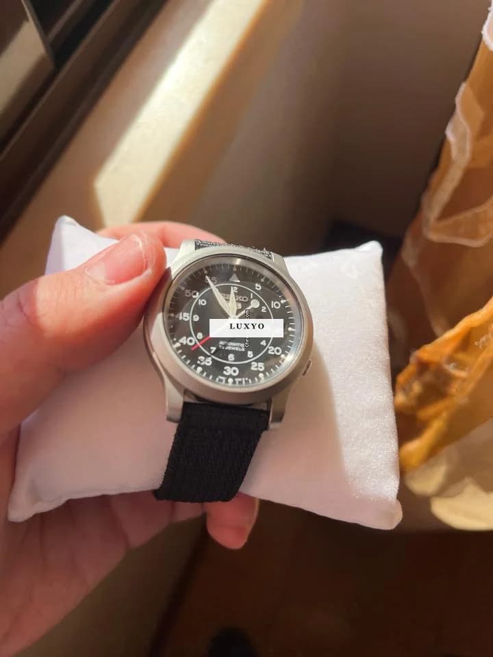 Seiko Leather Strap Men's Watch 5 Military Automatic Seiko 5 Automatic - Thumbnail 9