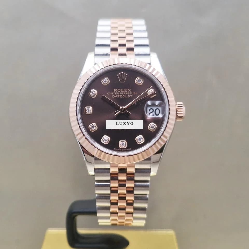 Rolex Datejust 31 Pink Gold - Diamond Dial - Image 1