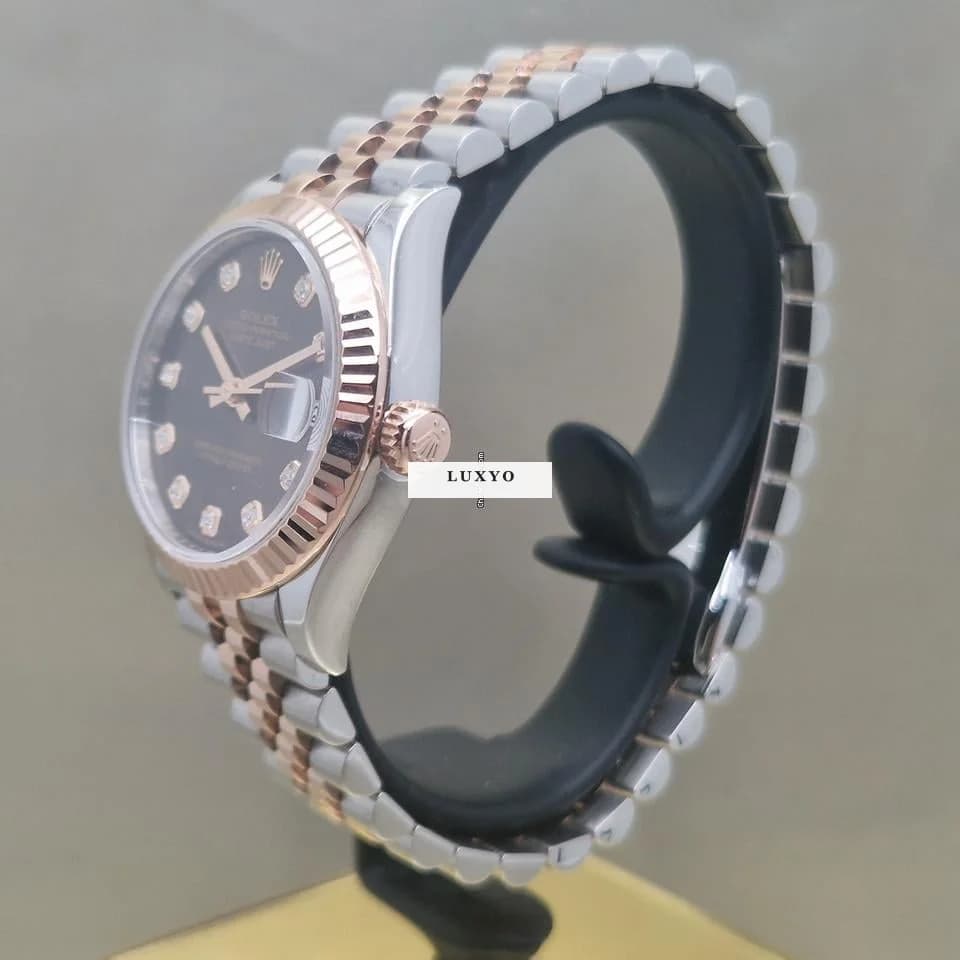 Rolex Datejust 31 Pink Gold - Diamond Dial - Thumbnail 2