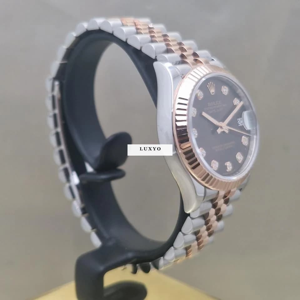 Rolex Datejust 31 Pink Gold - Diamond Dial - Thumbnail 3