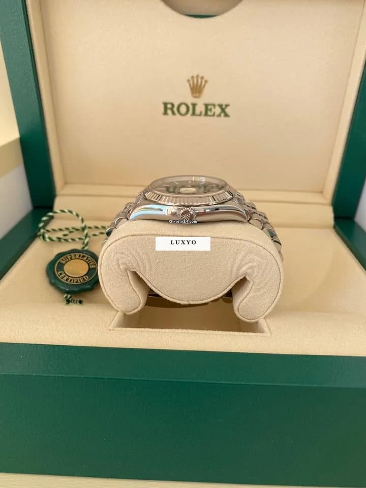 Rolex Datejust 36 Rolex Datejust 36 Blau Jubilee Weißgold 126234 Full Set 2021 - Thumbnail 3