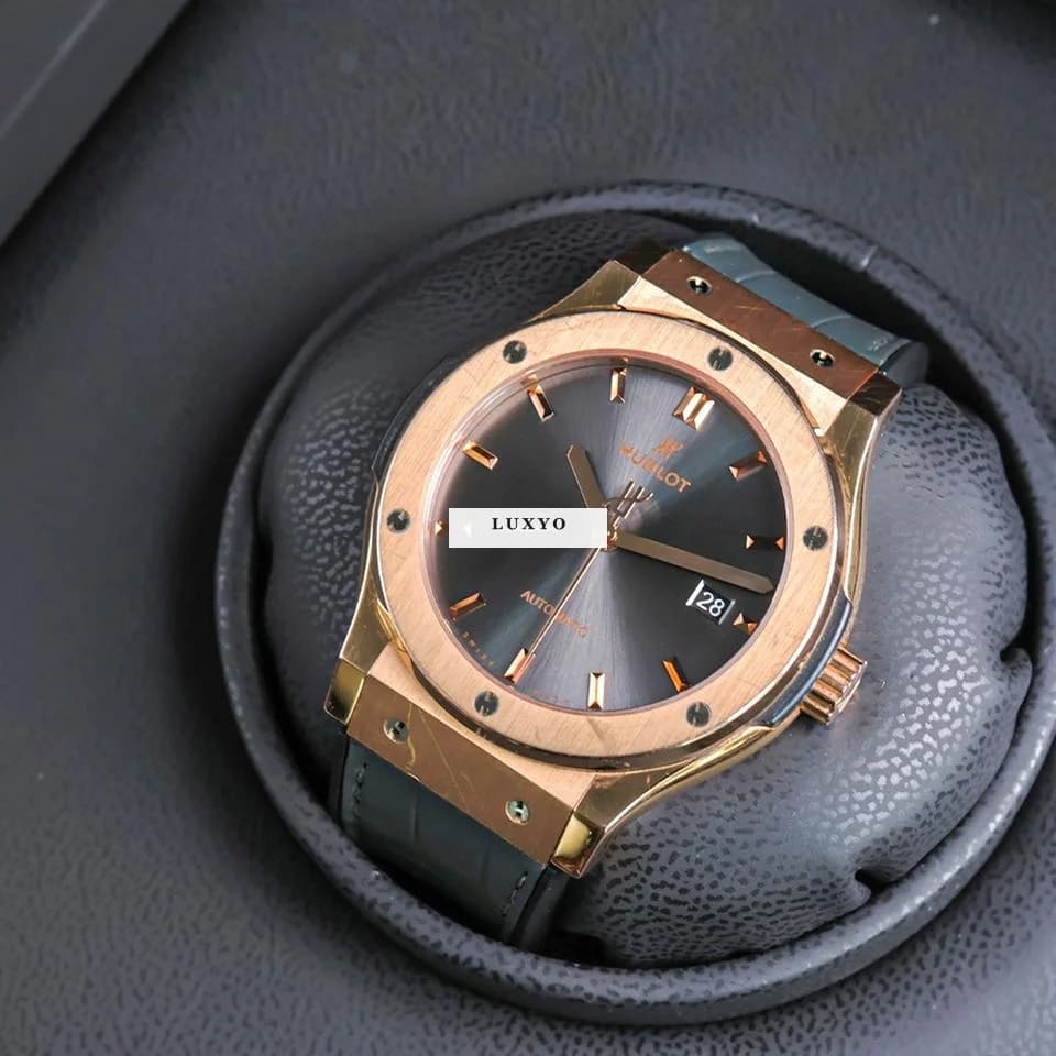 Hublot Classic Fusion Grey Automatic Rose Gold / 2020 / Full Set / Perfect condition - Thumbnail 2