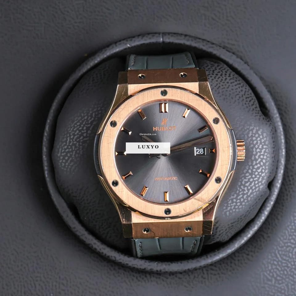 Hublot Classic Fusion Grey Automatic Rose Gold / 2020 / Full Set / Perfect condition - Thumbnail 5