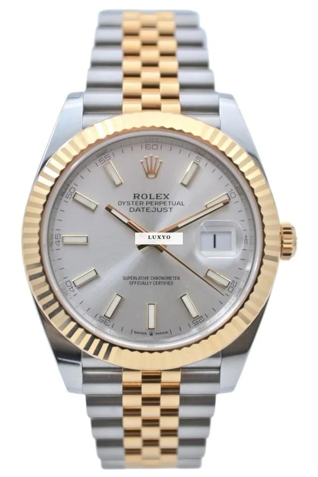 Rolex Datejust Ref: 126333-0002 41 Automatic Two Tone Silver Dial Jubilee Box+Papers 2024 - Image 1