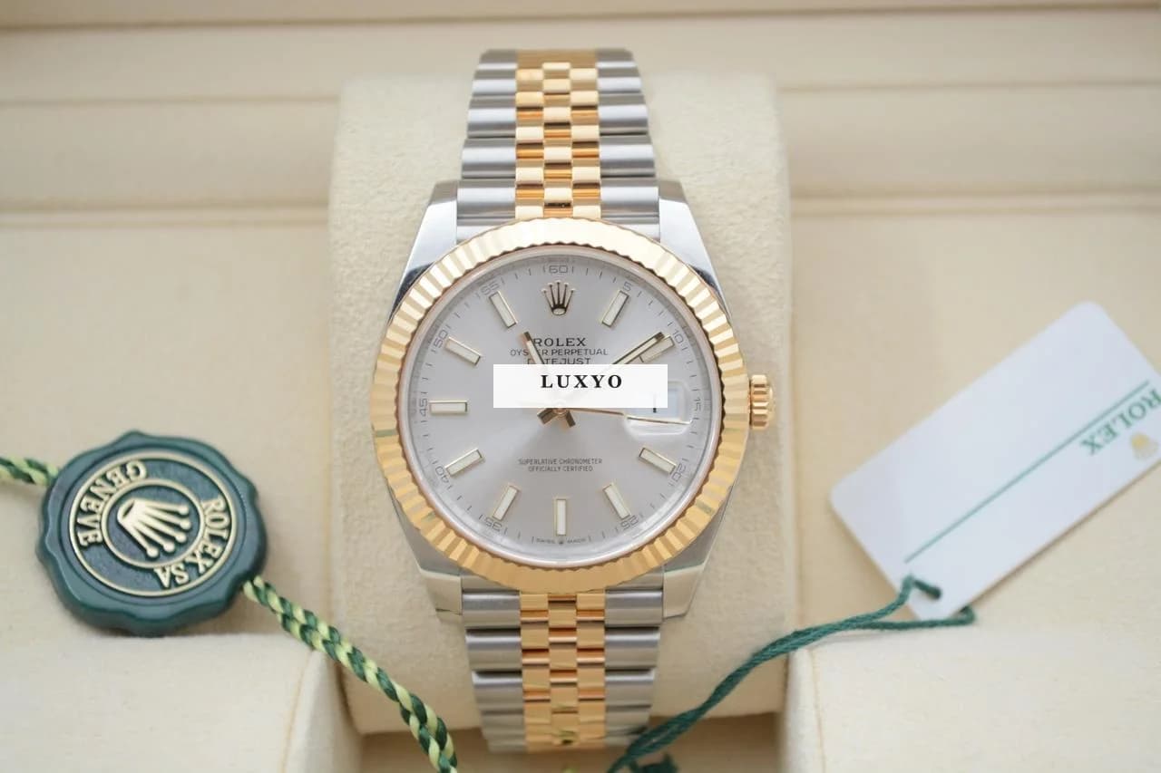 Rolex Datejust Ref: 126333-0002 41 Automatic Two Tone Silver Dial Jubilee Box+Papers 2024 - Thumbnail 3