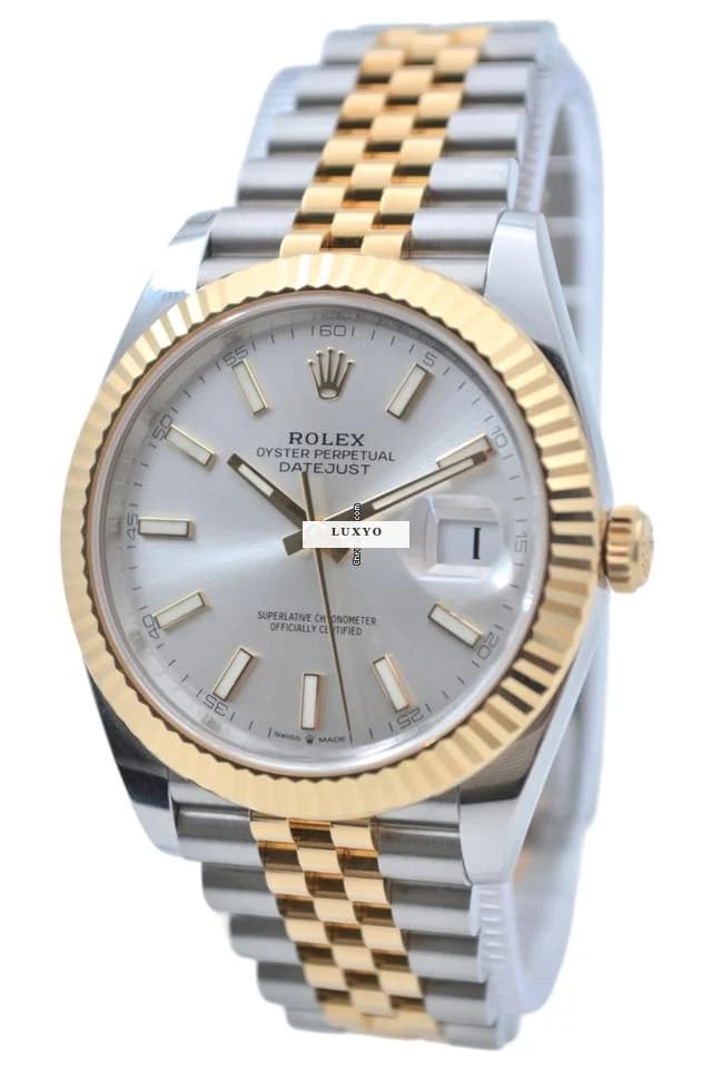 Rolex Datejust Ref: 126333-0002 41 Automatic Two Tone Silver Dial Jubilee Box+Papers 2024 - Thumbnail 4