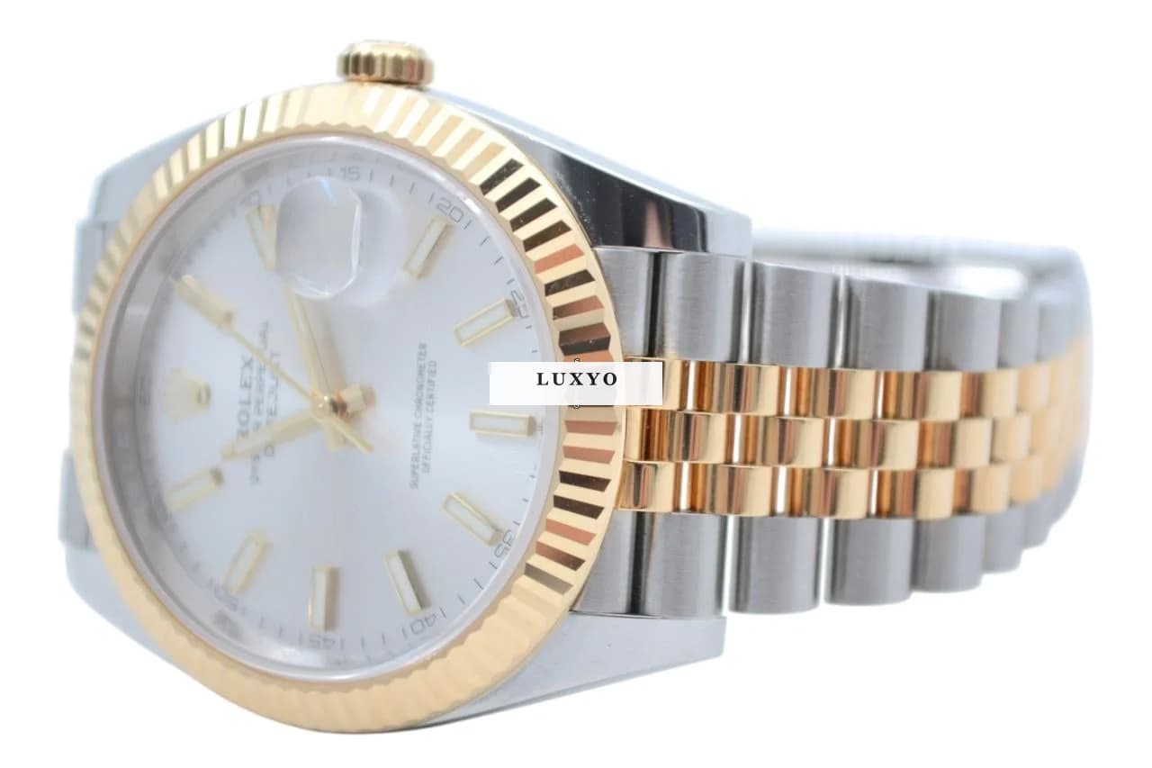 Rolex Datejust Ref: 126333-0002 41 Automatic Two Tone Silver Dial Jubilee Box+Papers 2024 - Thumbnail 6